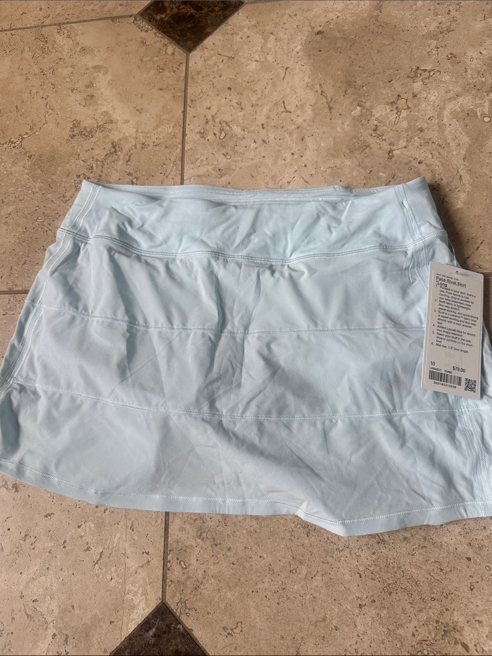 Lululemon NWT sz 10 Pace Rival Blue Skort Long*- Women's Activewear NWT